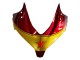 2013-2015 Honda CBR500R Motorcycle Fairings - Red Blue Yellow Star UK Manufacturers