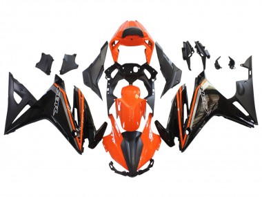 2016-2018 Honda CBR500R Motorcycle Fairings - Orange Glossy Black Matte Black UK Manufacturers