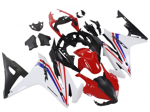 2016-2018 Honda CBR500R Motorcycle Fairings - White Red Blue Matte Black UK Manufacturers