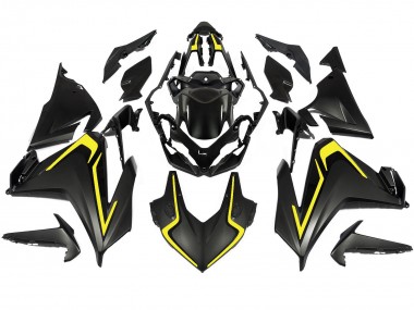 2022-2023 Honda CBR500R Motorcycle Fairings - Matte Black Yellow UK Manufacturers