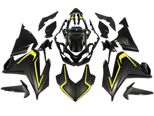 2022-2023 Honda CBR500R Motorcycle Fairings - Matte Black Yellow UK Manufacturers