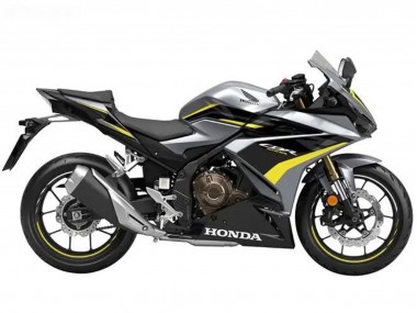 2022-2023 Honda CBR500R Motorcycle Fairings - Silver Yellow Glossy Black UK Manufacturers