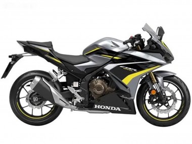 2022-2023 Honda CBR500R Motorcycle Fairings - Silver Yellow Glossy Black UK Manufacturers