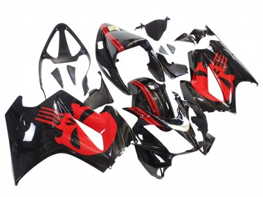 2002-2013 Honda VFR 800 Motorcycle Fairings - Glossy Black Red UK Manufacturers