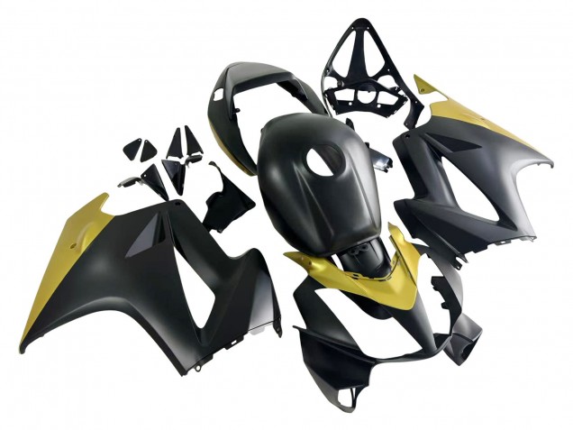 2002-2013 Honda VFR 800 Motorcycle Fairings - Yellow Matte Black UK Manufacturers