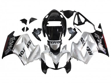 2002-2013 Honda VFR 800 Motorcycle Fairings - Silver Glossy Black Repsol UK Manufacturers