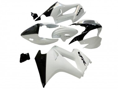 2002-2013 Honda VFR 800 Motorcycle Fairings - Pearl White Glossy Black Decal UK Manufacturers