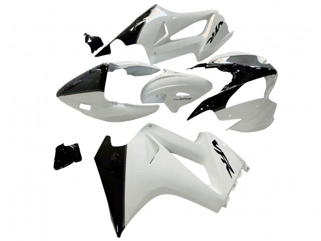 2002-2013 Honda VFR 800 Motorcycle Fairings - Pearl White Glossy Black Decal UK Manufacturers