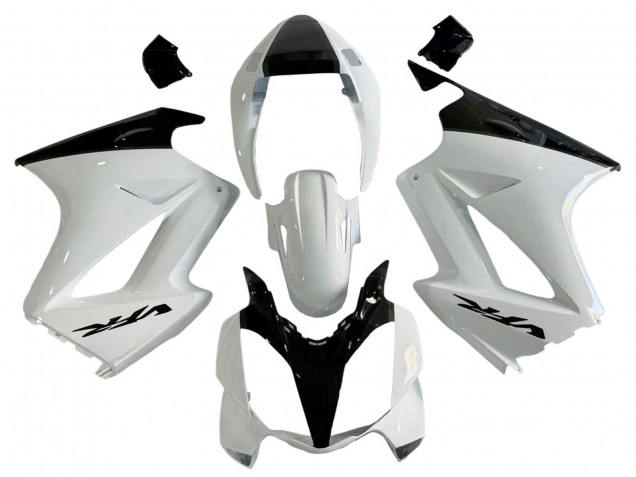 2002-2013 Honda VFR 800 Motorcycle Fairings - Pearl White Glossy Black Decal UK Manufacturers