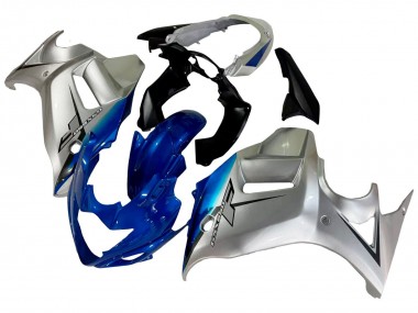 2008-2013 Suzuki GSX650F Motorcycle Fairings - Silver Blue UK Manufacturers