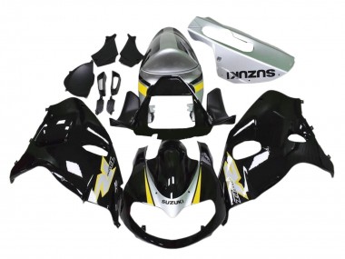 1998-2003 Suzuki TL1000R Motorcycle Fairings - Glossy Black Silver Yellow UK Manufacturers
