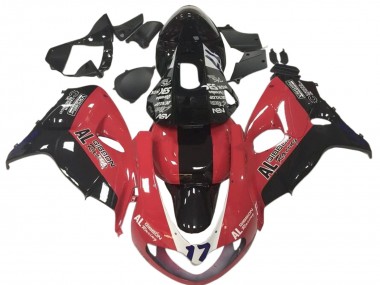 1998-2003 Suzuki TL1000R Motorcycle Fairings - Red Black Racing 17 UK Manufacturers