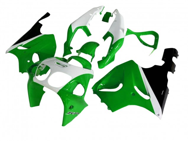 1996-2003 Kawasaki ZX7R Motorcycle Fairings - White Green Black UK Manufacturers