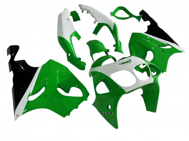 1996-2003 Kawasaki ZX7R Motorcycle Fairings - White Green Black UK Manufacturers