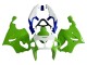 1996-2003 Kawasaki ZX7R Motorcycle Fairings - White Green Blue UK Manufacturers