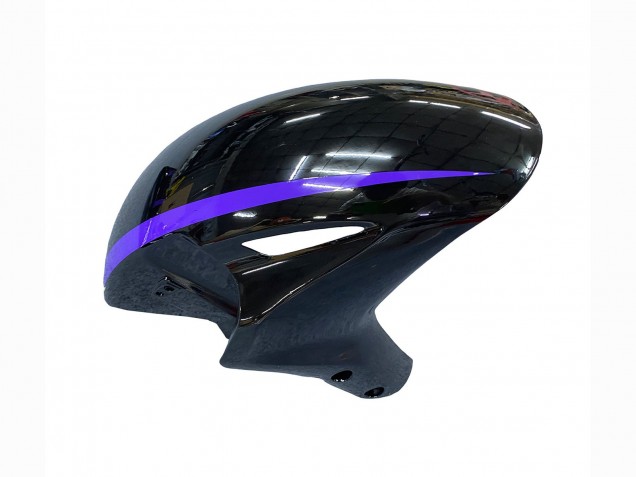 2004-2005 Honda CBR1000RR Motorcycle Fairings - Glossy Black Purple Stripe UK Manufacturers