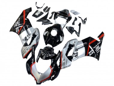 2004-2005 Honda CBR1000RR Motorcycle Fairings - Silver Glossy Black Red Stripe UK Manufacturers