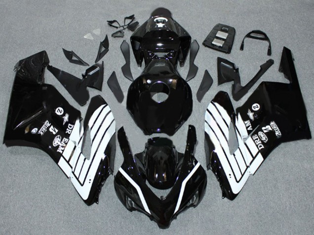 2004-2005 Honda CBR1000RR Motorcycle Fairings - Glossy Black White UK Manufacturers