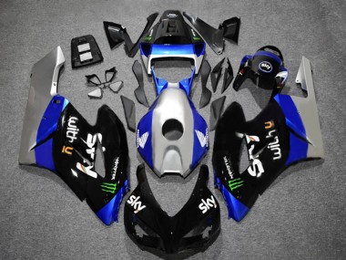 2004-2005 Honda CBR1000RR Motorcycle Fairings - Silver Blue Glossy Black Green Monster Sky UK Manufacturers