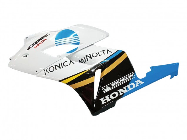 2004-2005 Honda CBR1000RR Motorcycle Fairings - White Light Blue Yellow Black Konica Minolta UK Manufacturers