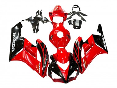 2004-2005 Honda CBR1000RR Motorcycle Fairings - Red Glossy Black Racing UK Manufacturers