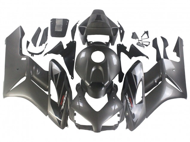 2004-2005 Honda CBR1000RR Motorcycle Fairings - Glossy Grey Glossy Black UK Manufacturers