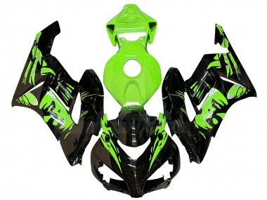 2004-2005 Honda CBR1000RR Motorcycle Fairings - Green Glossy Black UK Manufacturers