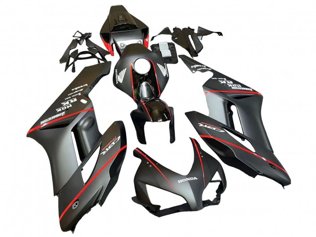2004-2005 Honda CBR1000RR Motorcycle Fairings - Glossy Black Glossy Grey Red Stripe UK Manufacturers