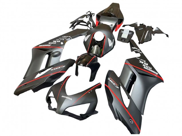 2004-2005 Honda CBR1000RR Motorcycle Fairings - Glossy Black Glossy Grey Red Stripe UK Manufacturers