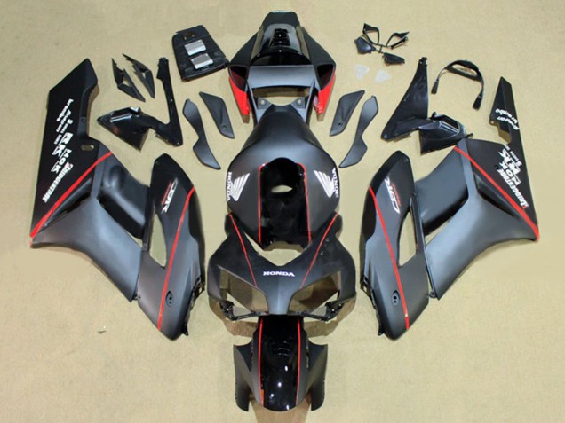 2004-2005 Honda CBR1000RR Motorcycle Fairings - Glossy Black Glossy Grey Red Stripe UK Manufacturers