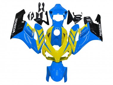2004-2005 Honda CBR1000RR Motorcycle Fairings - Blue Yellow Glossy Black UK Manufacturers