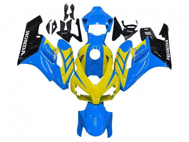 2004-2005 Honda CBR1000RR Motorcycle Fairings - Blue Yellow Glossy Black UK Manufacturers