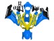 2004-2005 Honda CBR1000RR Motorcycle Fairings - Blue Yellow Glossy Black UK Manufacturers