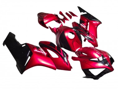 2004-2005 Honda CBR1000RR Motorcycle Fairings - Red Glossy Black Stripe UK Manufacturers