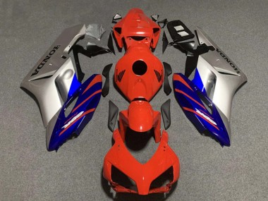 2004-2005 Honda CBR1000RR Motorcycle Fairings - Silver Blue Red Stripe UK Manufacturers