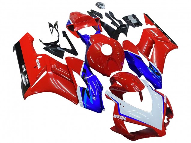 2004-2005 Honda CBR1000RR Motorcycle Fairings - Red Blue White Black Motul UK Manufacturers