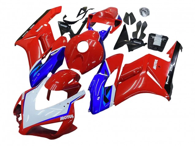 2004-2005 Honda CBR1000RR Motorcycle Fairings - Red Blue White Black Motul UK Manufacturers