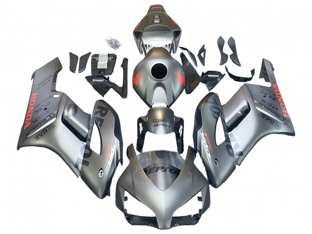 2004-2005 Honda CBR1000RR Motorcycle Fairings - Silver Repsol UK Manufacturers