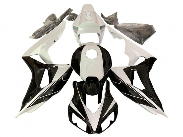 2006-2007 Honda CBR1000RR Motorcycle Fairings - Pearl White Glossy Black UK Manufacturers