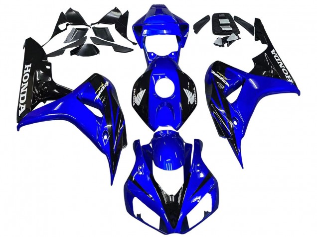 2006-2007 Honda CBR1000RR Motorcycle Fairings - Blue Glossy Black UK Manufacturers