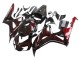2006-2007 Honda CBR1000RR Motorcycle Fairing - Glossy Black Red Flame UK Manufacturers