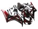 2006-2007 Honda CBR1000RR Motorcycle Fairing - Glossy Black Red Flame UK Manufacturers