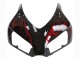 2006-2007 Honda CBR1000RR Motorcycle Fairing - Glossy Black Red Flame UK Manufacturers