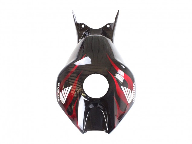 2006-2007 Honda CBR1000RR Motorcycle Fairing - Glossy Black Red Flame UK Manufacturers