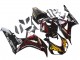 2006-2007 Honda CBR1000RR Motorcycle Fairings - Glossy Black Yellow Red Flame UK Manufacturers