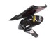 2006-2007 Honda CBR1000RR Motorcycle Fairings - Glossy Black Yellow Red Flame UK Manufacturers
