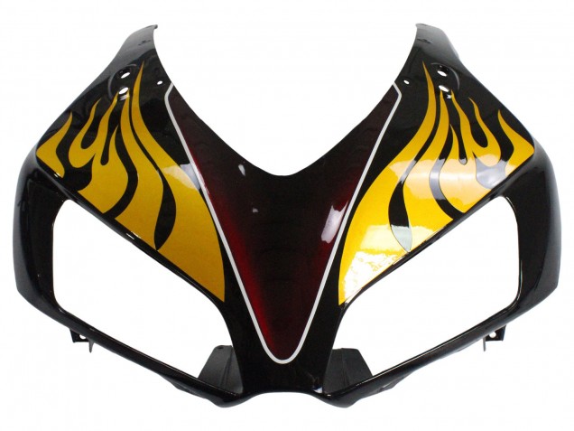 2006-2007 Honda CBR1000RR Motorcycle Fairings - Glossy Black Yellow Red Flame UK Manufacturers