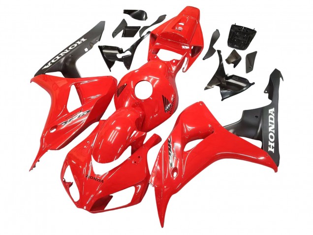 2006-2007 Honda CBR1000RR Motorcycle Fairings - Red Matte Black UK Manufacturers