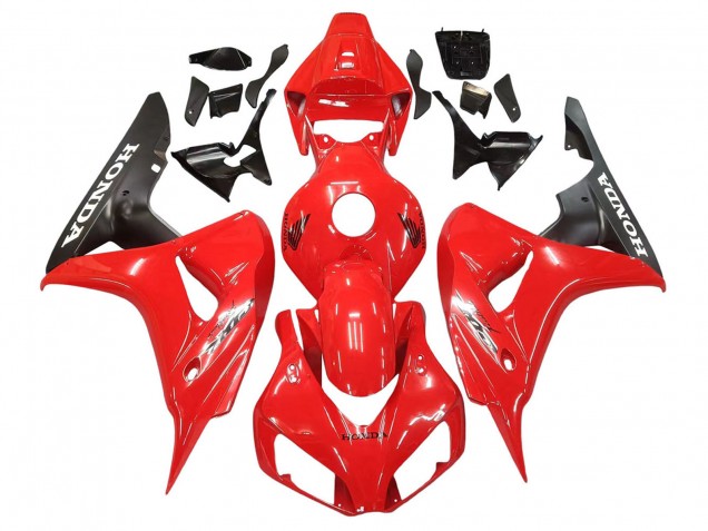 2006-2007 Honda CBR1000RR Motorcycle Fairings - Red Matte Black UK Manufacturers