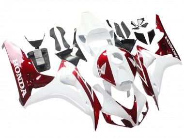 2006-2007 Honda CBR1000RR Motorcycle Fairings - White Red UK Manufacturers